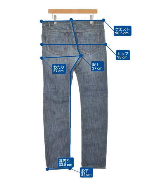 Maison Margiela（メゾンマルジェラ）デニムパンツ 青 サイズ:48(L位) メンズ/2200665588037
