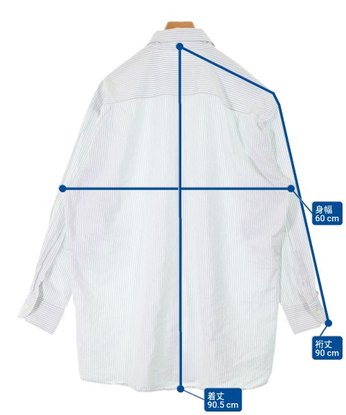 Maison Margiela（メゾンマルジェラ）カジュアルシャツ 白 サイズ:38(XXL位) メンズ/2200665956119