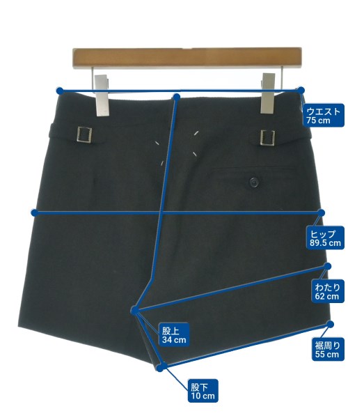 Maison Margiela（メゾンマルジェラ）ショートパンツ 黒 サイズ:46(M位) メンズ/2200666034014