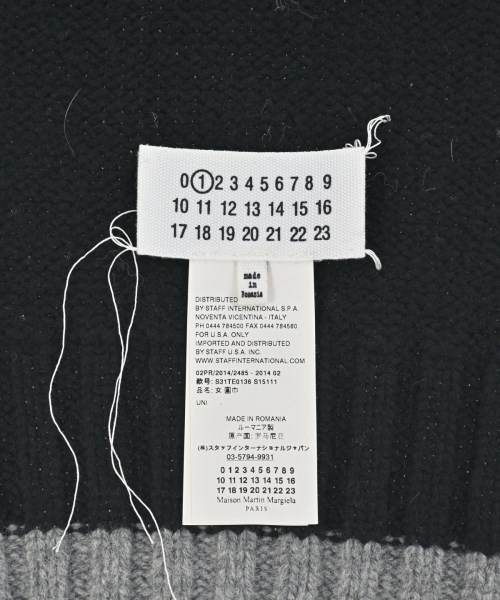 Maison Margiela（メゾンマルジェラ）マフラー 黒 サイズ:- レディース/2200664321710
