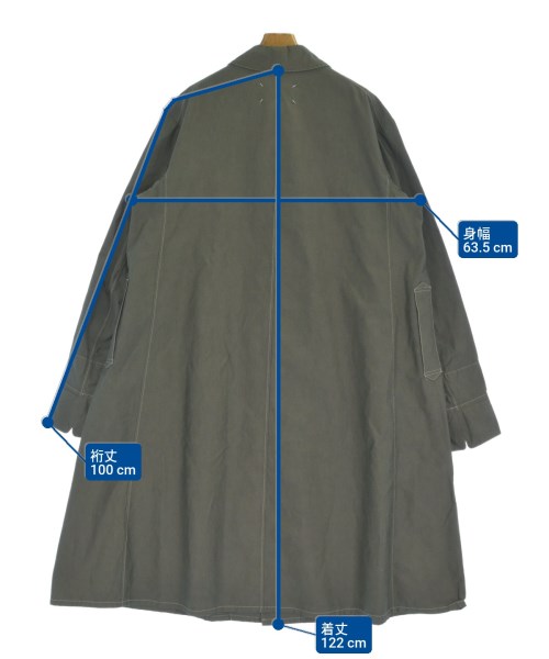 Maison Margiela（メゾンマルジェラ）ステンカラーコート グレー サイズ:48(L位) メンズ/2200669168013