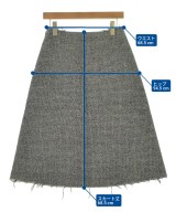 Maison Margiela（メゾンマルジェラ）ひざ丈スカート 黒 サイズ:38(S位) レディース/2200669410020