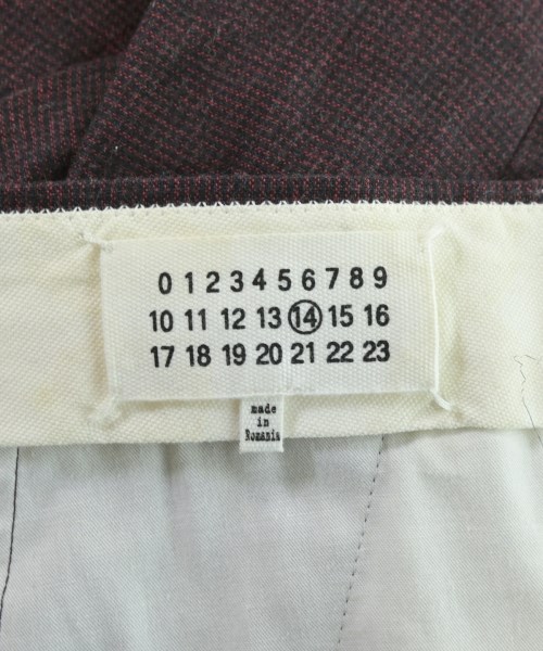 Maison Margiela（メゾンマルジェラ）スラックス 赤 サイズ:48(L位) メンズ/2200664077136