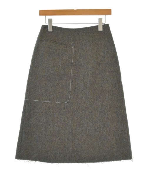 Maison Margiela(メゾンマルジェラ)ひざ丈スカート 茶 サイズ:36(XS位)/2200666007018