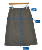 Maison Margiela（メゾンマルジェラ）ひざ丈スカート 茶 サイズ:36(XS位) レディース/2200666007018