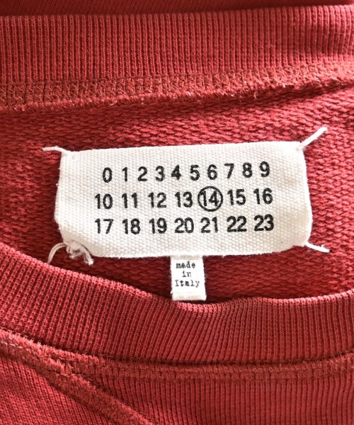 Maison Margiela（メゾンマルジェラ）スウェット 赤 サイズ:48(L位) メンズ/2200670643028