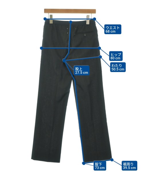 Maison Margiela（メゾンマルジェラ）スラックス 黒 サイズ:36(XS位) レディース/2200670760169