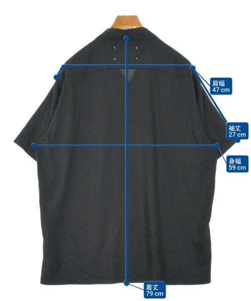 Maison Margiela（メゾンマルジェラ）カジュアルシャツ 黒 サイズ:52(XXL位) メンズ/2200671717049