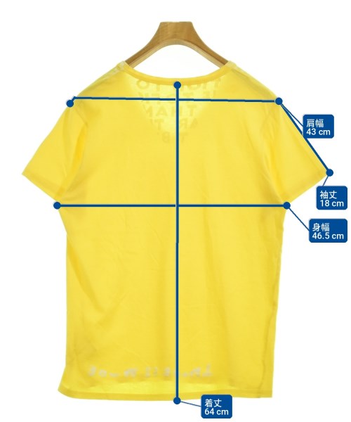 Maison Margiela（メゾンマルジェラ）Tシャツ・カットソー 黄 サイズ:M メンズ/2200729438049