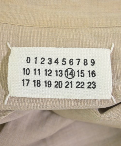 Maison Margiela（メゾンマルジェラ）カジュアルシャツ ベージュ サイズ:44(S位) メンズ/2200722610190