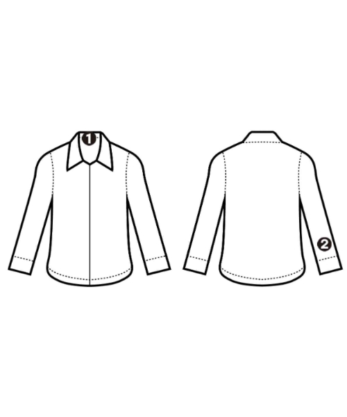 Maison Margiela（メゾンマルジェラ）カジュアルシャツ 青 サイズ:36(XS位) レディース/2200732411015