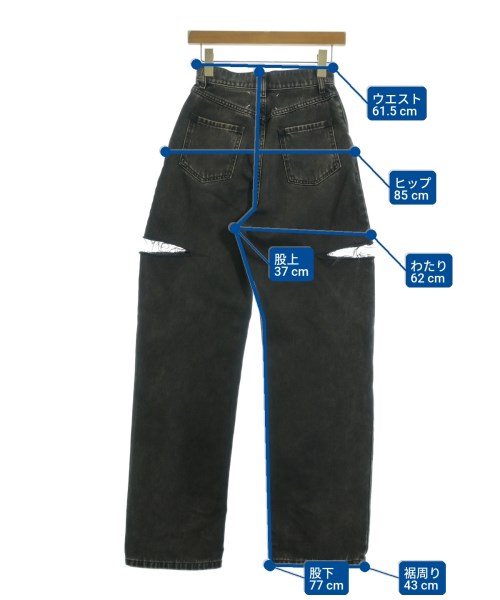 Maison Margiela（メゾンマルジェラ）デニムパンツ 黒 サイズ:36(XS位) レディース/2200733758096