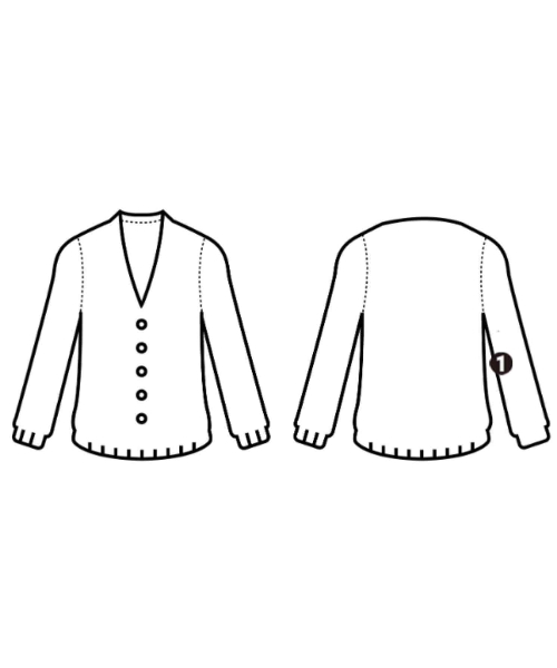 Maison Margiela（メゾンマルジェラ）カーディガン 黒 サイズ:M レディース/2200734284013