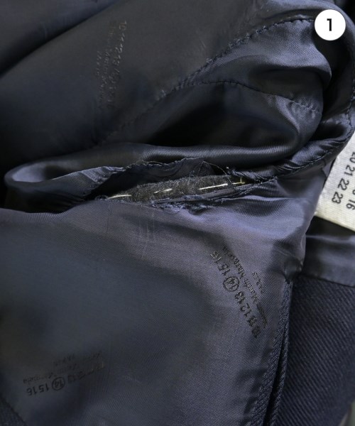 Maison Margiela（メゾンマルジェラ）チェスターコート 紺 サイズ:44(S位) メンズ/2200734675019