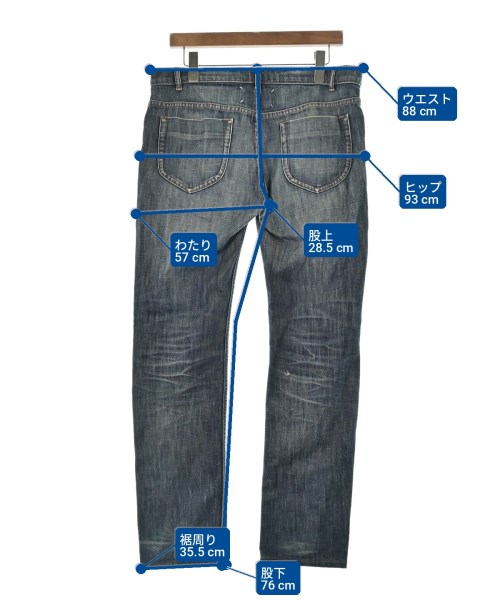 Maison Margiela（メゾンマルジェラ）デニムパンツ 青 サイズ:50(XL位) メンズ/2200714780276