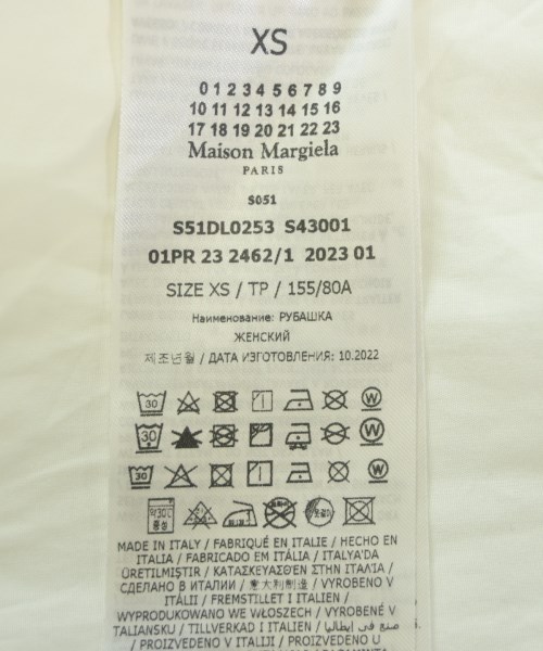 Maison Margiela（メゾンマルジェラ）カジュアルシャツ 白 サイズ:XS レディース/2200719044229