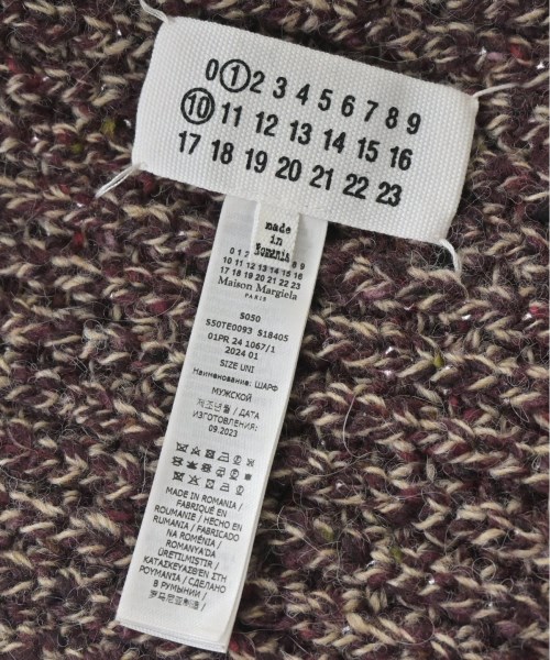Maison Margiela（メゾンマルジェラ）マフラー 赤 サイズ:- メンズ/2200726229022