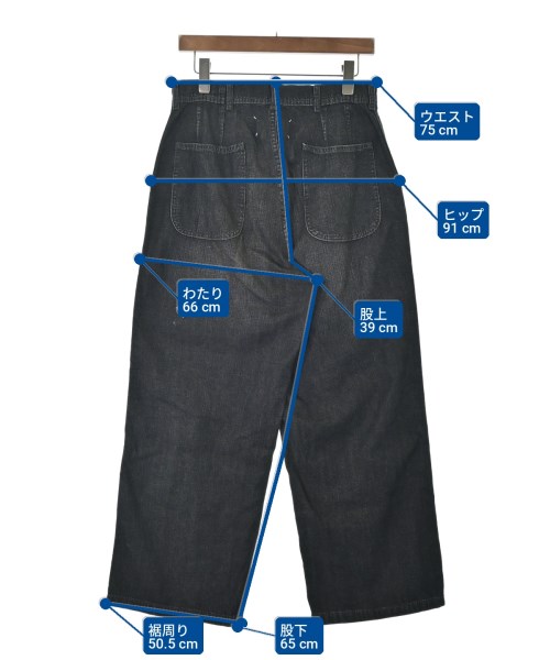 Maison Margiela（メゾンマルジェラ）デニムパンツ 黒 サイズ:25(S位) レディース/2200726339097