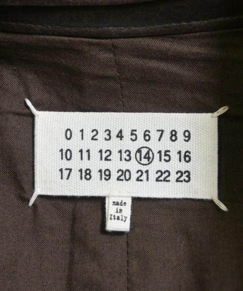 Maison Margiela（メゾンマルジェラ）ライダース 茶 サイズ:44(S位) メンズ/2200728060012