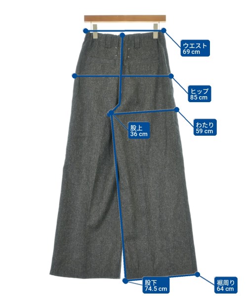 Maison Margiela（メゾンマルジェラ）スラックス グレー サイズ:36(XS位) レディース/2200728561021