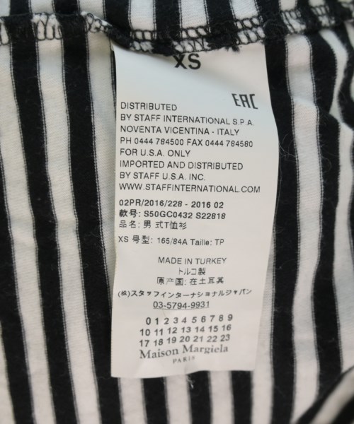 Maison Margiela（メゾンマルジェラ）Tシャツ・カットソー 黒 サイズ:XS メンズ/2200729018135
