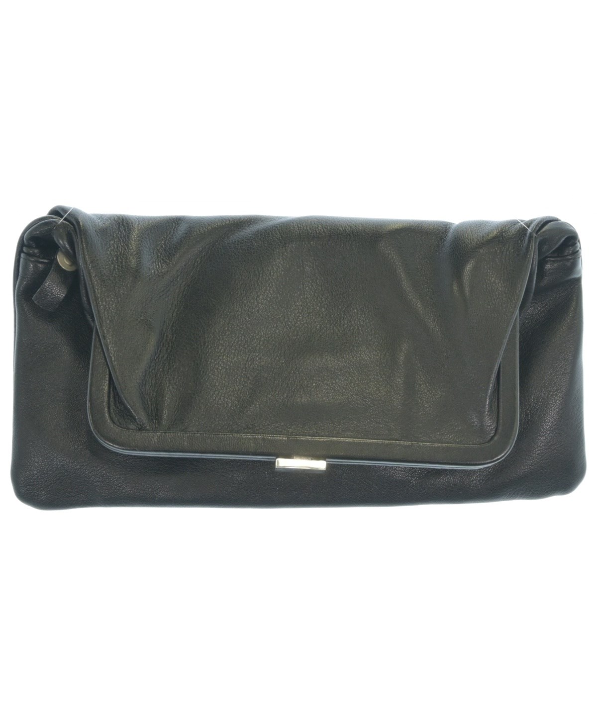 ☆レア☆極美品☆マルタンマルジェラ☆ここのえ☆黒グレー☆レザーパッチ☆48 Maison Margiela（メゾンマルジェラ）クラッチバッグ 黒 サイズ
