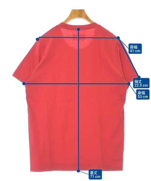 Maison Margiela（メゾンマルジェラ）Tシャツ・カットソー 赤 サイズ:50(XL位) メンズ/2200683231199