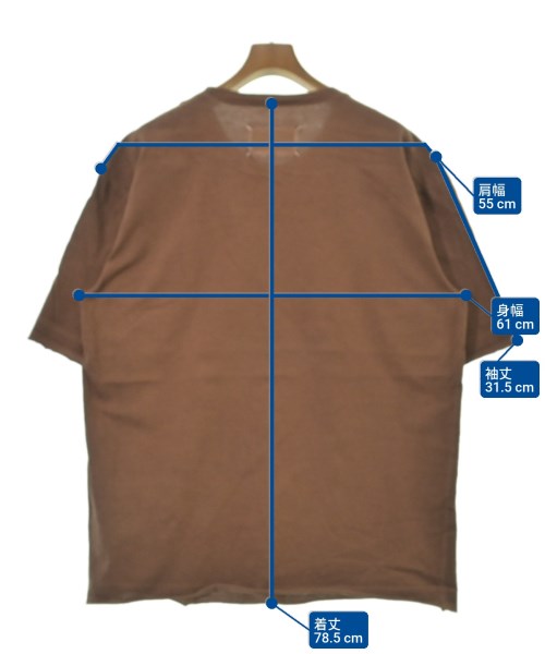 Maison Margiela（メゾンマルジェラ）Tシャツ・カットソー 茶 サイズ:XS メンズ/2200684712086