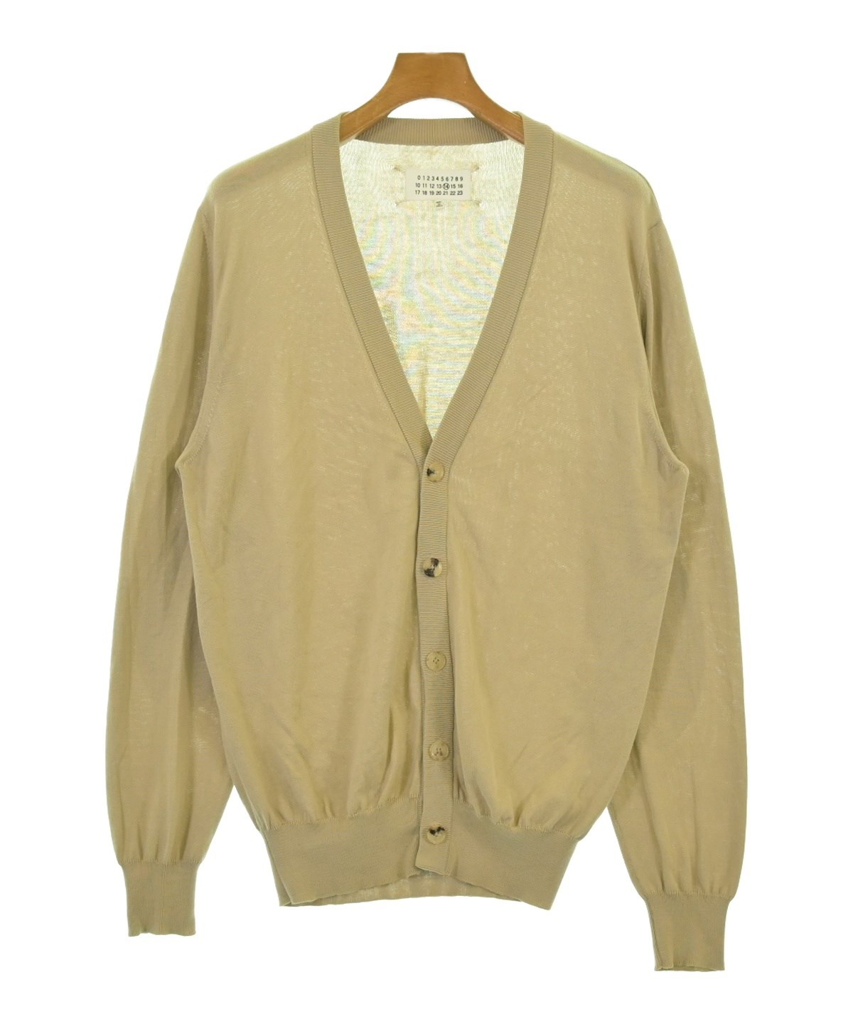 【極美品】HOUSE OF LOTUS モヘヤ混カーディガン M ベージュ ADAM ET ROPÉ FEMME(アダム エ ロペ ファム) / モヘヤウールニット