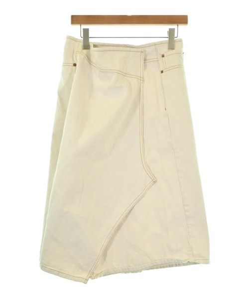 Maison Margiela(メゾンマルジェラ)ひざ丈スカート 白 サイズ:38(S位)/2200677627021