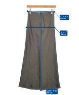 Maison Margiela（メゾンマルジェラ）ロング・マキシ丈スカート 茶 サイズ:38(S位) レディース/2200680625113