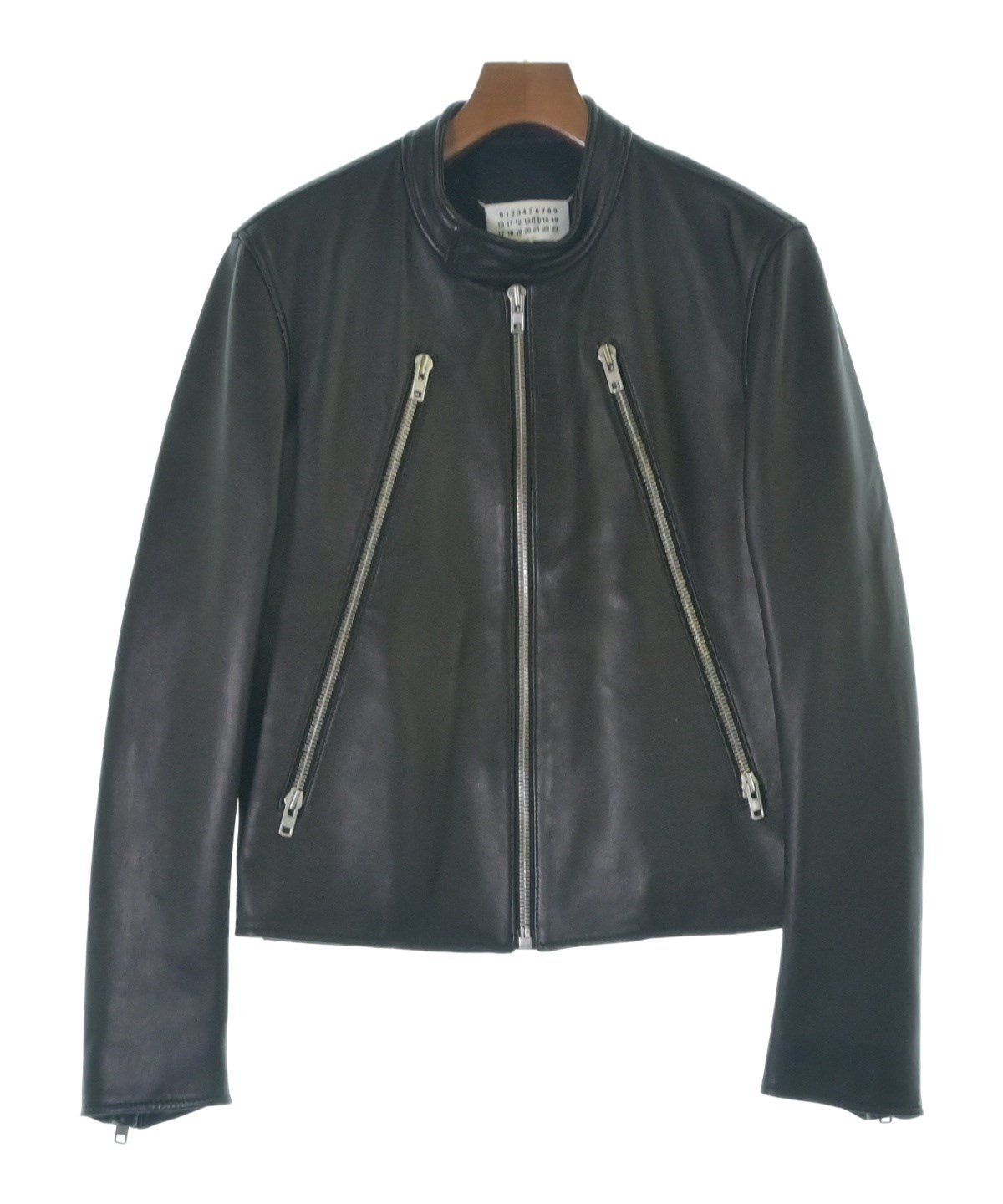 更に値下Maison Margielaマルジェラライダースレザージャケット Maison Margiela（メゾンマルジェラ）ライダース 茶 サイズ:44(S位
