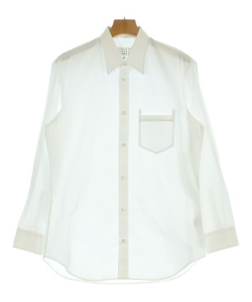 メゾン マルジェラ 10 コットン ラペルシャツ 白 41 ホワイト 18SS Maison Margiela（メゾンマルジェラ）カジュアルシャツ 白 サイズ:41