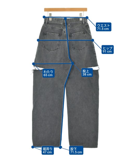 Maison Margiela（メゾンマルジェラ）デニムパンツ 黒 サイズ:42(M位) レディース/2200686282129