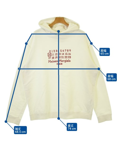 Maison Margiela（メゾンマルジェラ）パーカー 白 サイズ:44(S位) メンズ/2200688336042