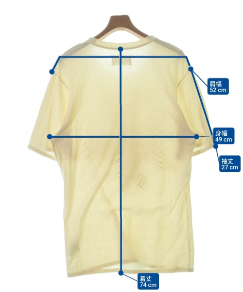 Maison Margiela（メゾンマルジェラ）Tシャツ・カットソー 黄 サイズ:50(XL位) メンズ/2200683226058