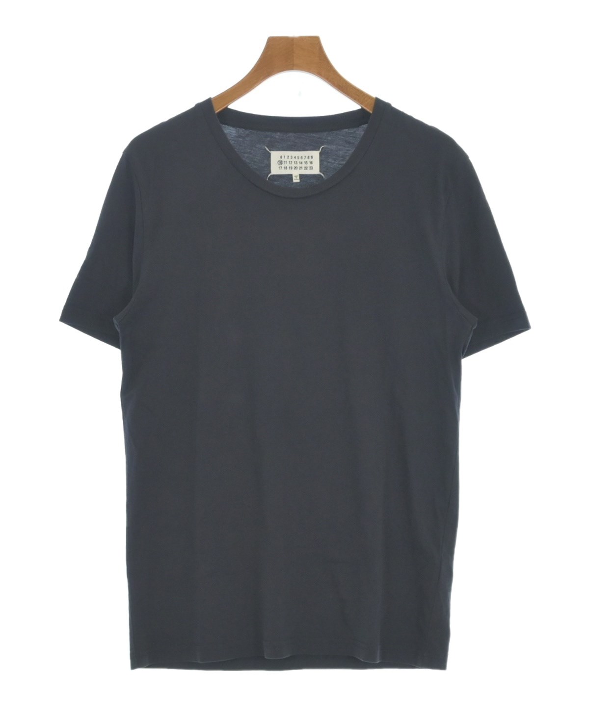 maison margiela カットソー・ブラウス ブラック ダークグレー 1 Maison Margiela（メゾンマルジェラ）Tシャツ・カットソー 紺 サイズ