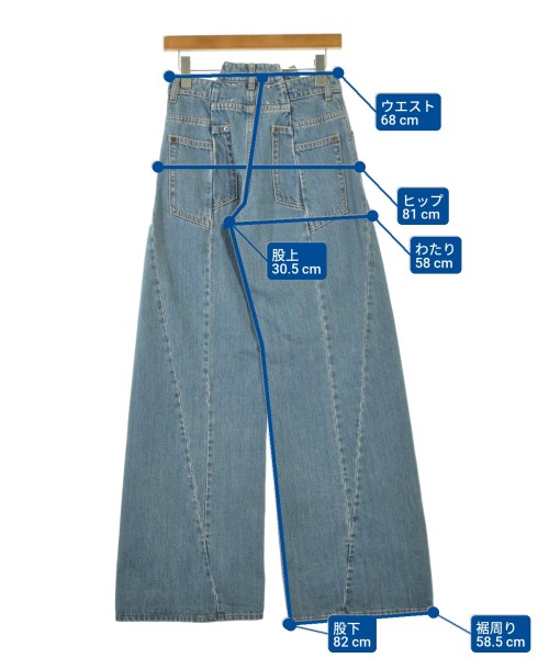 Maison Margiela（メゾンマルジェラ）デニムパンツ 青 サイズ:36(XS位) レディース/2200692828069