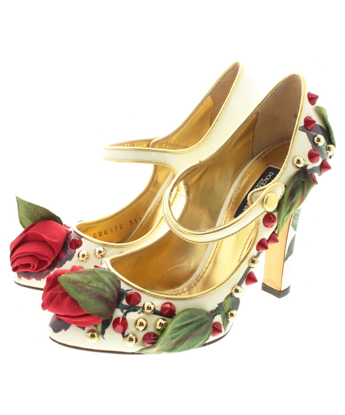 DOLCE&GABBANA（ドルチェアンドガッバーナ）パンプス 白 サイズ:35 1/2 