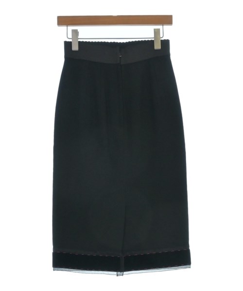 DOLCE&GABBANA（ドルチェアンドガッバーナ）ひざ丈スカート 黒 サイズ:38(S位) レディース/2200620296175