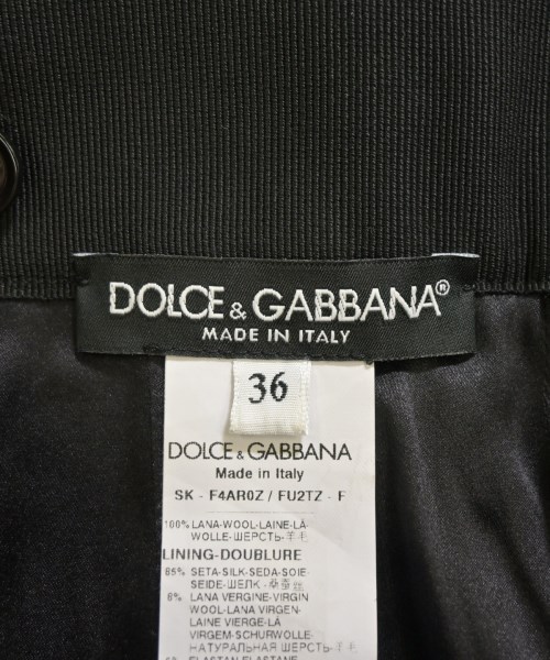 DOLCE&GABBANA（ドルチェアンドガッバーナ）ひざ丈スカート 黒 サイズ:36(XS位) レディース/2200620296403