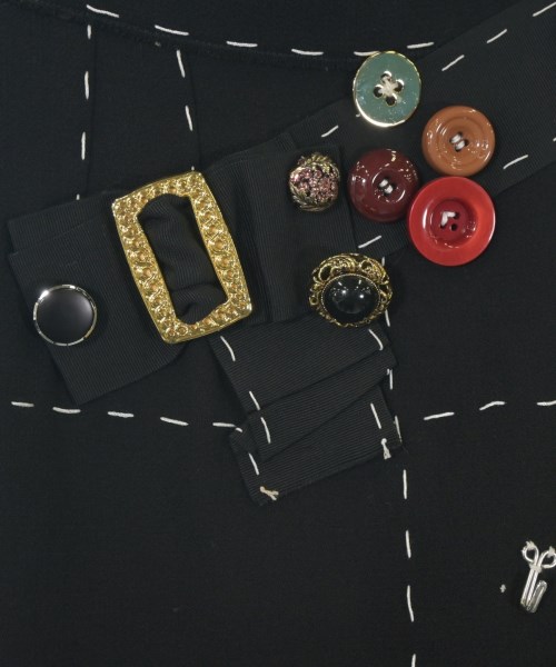 DOLCE&GABBANA（ドルチェアンドガッバーナ）ひざ丈スカート 黒 サイズ:36(XS位) レディース/2200620296403