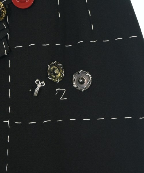 DOLCE&GABBANA（ドルチェアンドガッバーナ）ひざ丈スカート 黒 サイズ:36(XS位) レディース/2200620296403