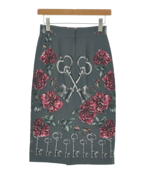 DOLCE&GABBANA（ドルチェアンドガッバーナ）ひざ丈スカート グレー サイズ:38(S位) レディース/2200620296410
