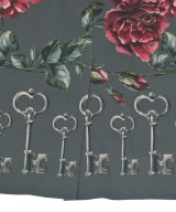 DOLCE&GABBANA（ドルチェアンドガッバーナ）ひざ丈スカート グレー サイズ:38(S位) レディース/2200620296410