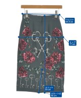 DOLCE&GABBANA（ドルチェアンドガッバーナ）ひざ丈スカート グレー サイズ:38(S位) レディース/2200620296410