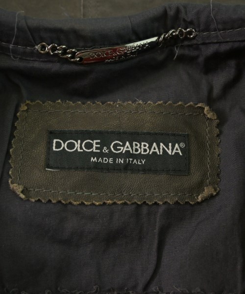 DOLCE&GABBANA（ドルチェアンドガッバーナ）ライダース 茶 サイズ:48(L位) メンズ/2200635985019