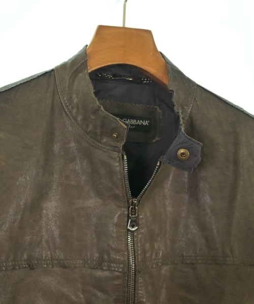 DOLCE&GABBANA（ドルチェアンドガッバーナ）ライダース 茶 サイズ:48(L位) メンズ/2200635985019