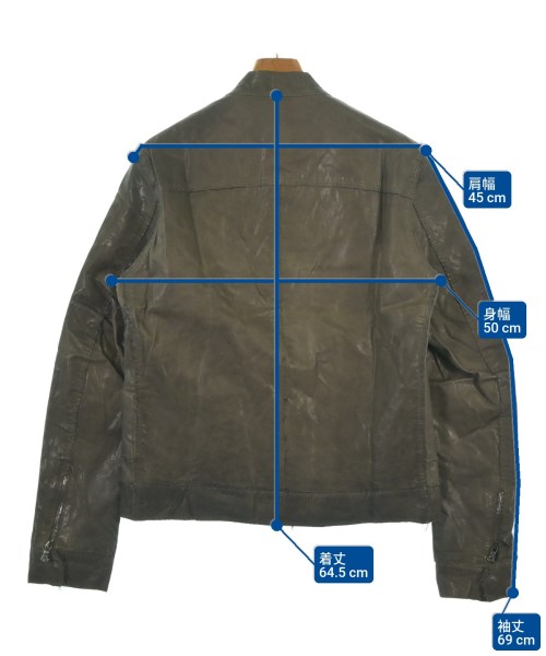 DOLCE&GABBANA（ドルチェアンドガッバーナ）ライダース 茶 サイズ:48(L位) メンズ/2200635985019