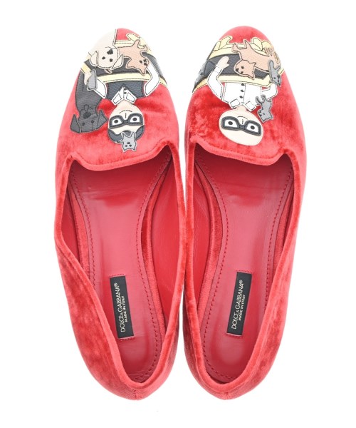 DOLCE&GABBANA（ドルチェアンドガッバーナ）バレエシューズ/オペラシューズ 赤 サイズ:EU37(23.5cm位) レディース/2200630536100